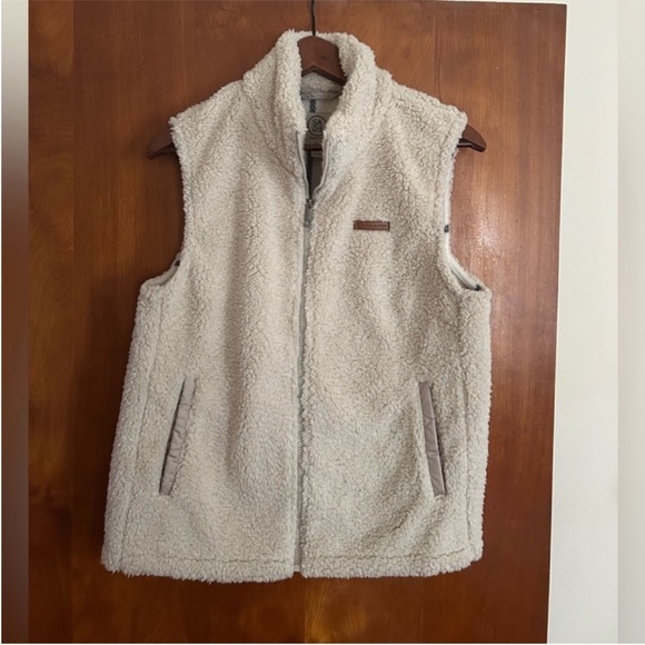 Sage Collective Sherpa Fleece Lined Vest, Cream, Like New, Size Small - Picture 1 of 6
